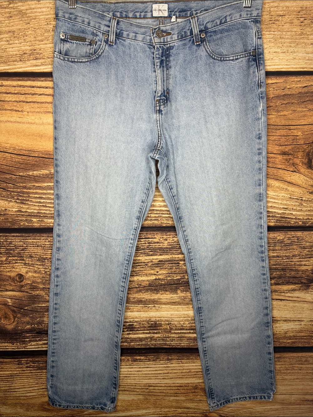 Calvin Klein Women’s Light Blue Straight Leg Jeans